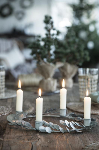 IB Laursen Stabkerzen weiss 7 Stk. H 11cm